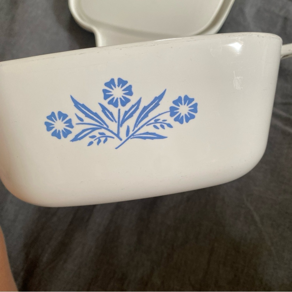 Corningware Casserole Dish with Blue cornflower